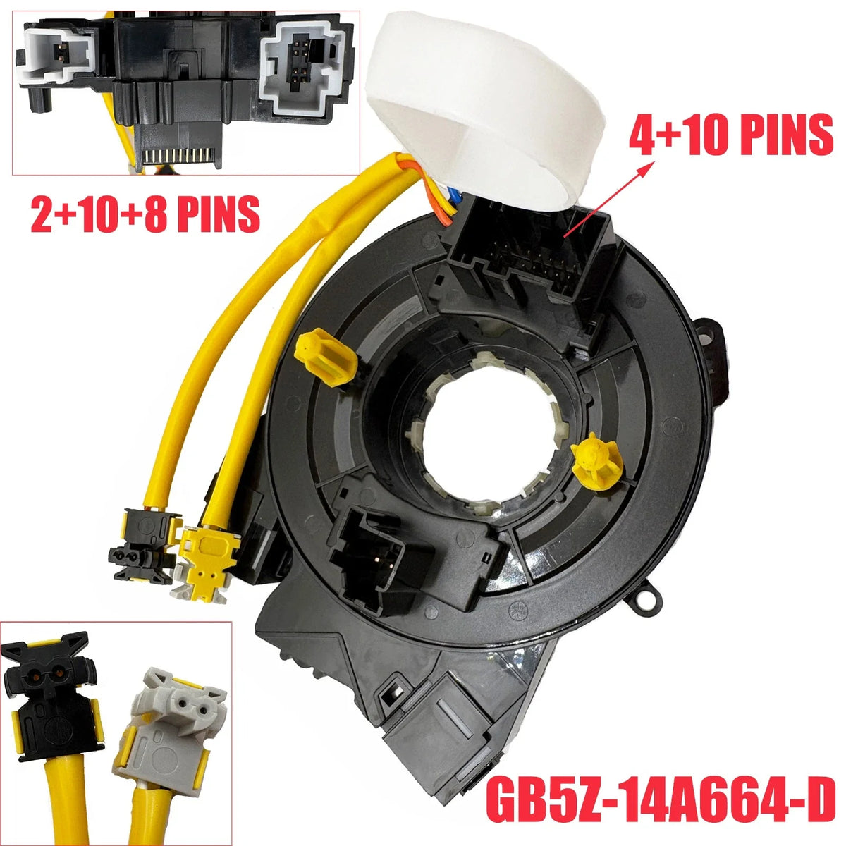 Spiral Cable Clock Spring GB5Z-14A664-D for Ford Mustang (2011–2017)