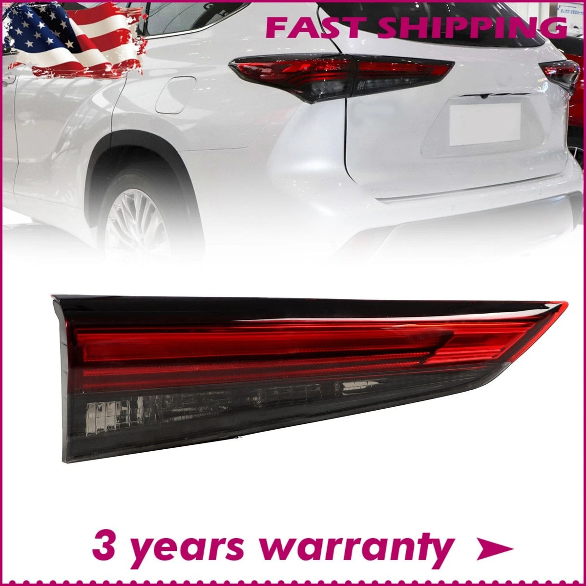 Inner Left Tail Light for Toyota Highlander (2020–2022) 815900E180