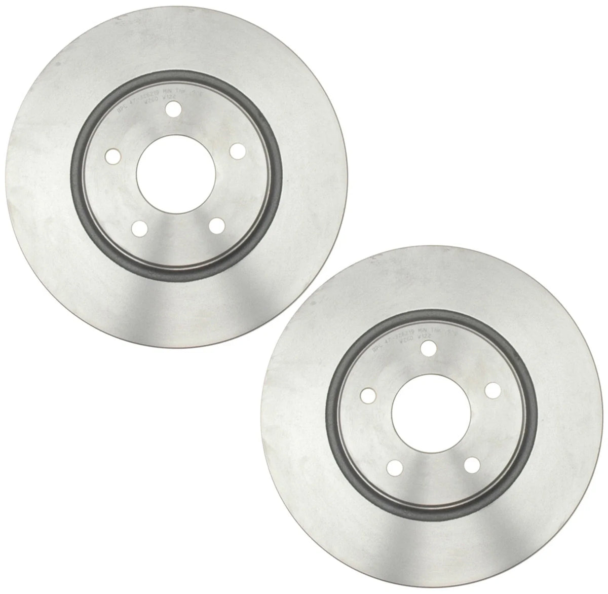 Set of 2 Front Disc Brake Rotors for Chevy Cobalt (2005–2010)
