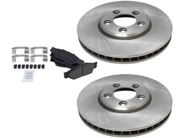 Brake Pad and Rotor Kit for Jaguar S Type (2000–2002) 12816MJXC