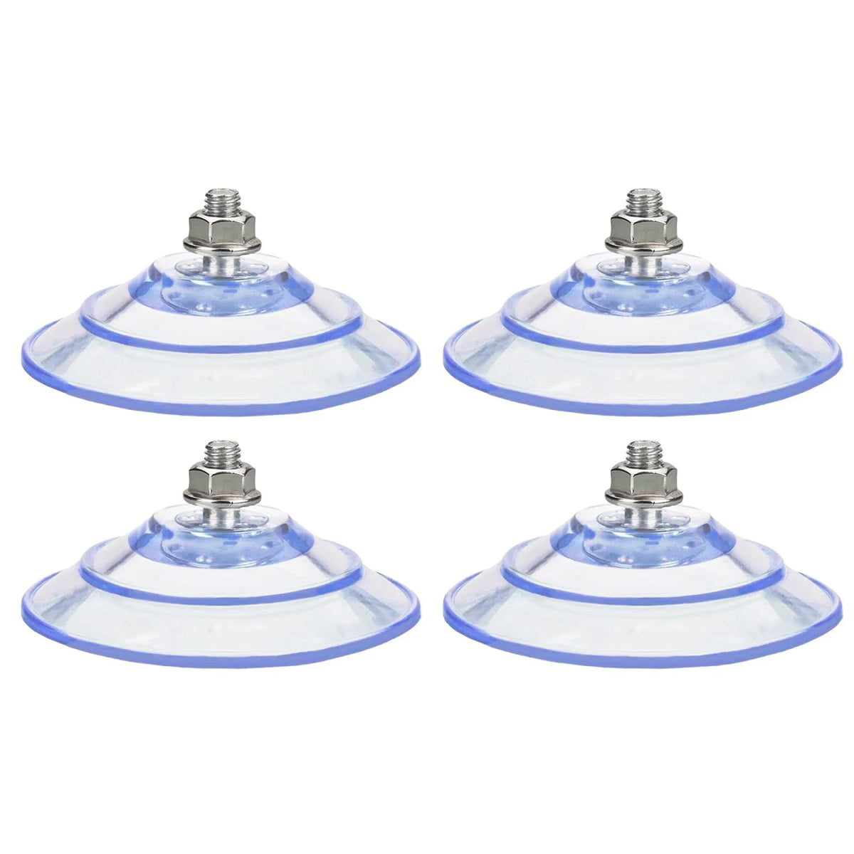 4X 85mm PVC Screw Suction Cups for Various Applications