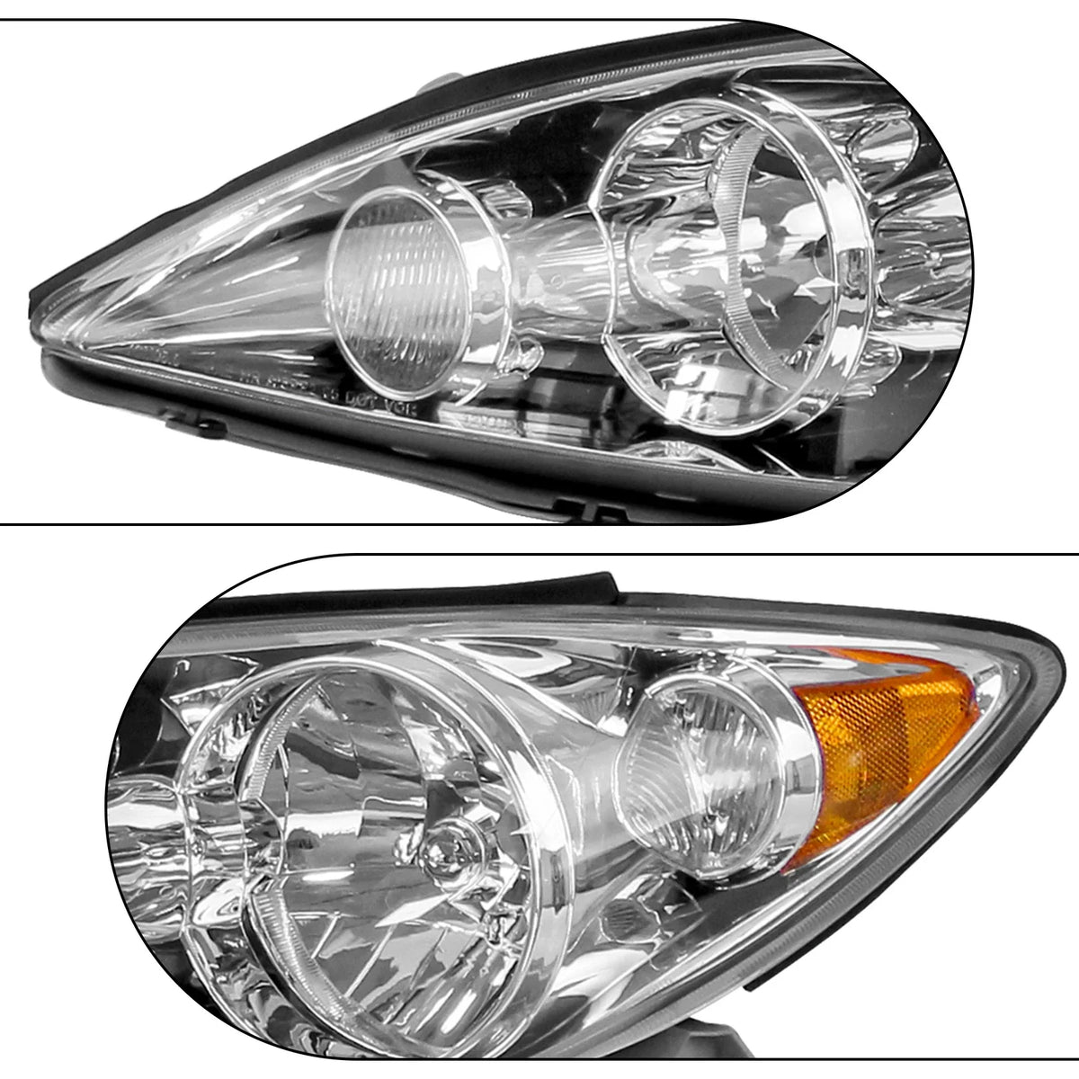 2X Headlight Set for Toyota Camry (2005–2006)