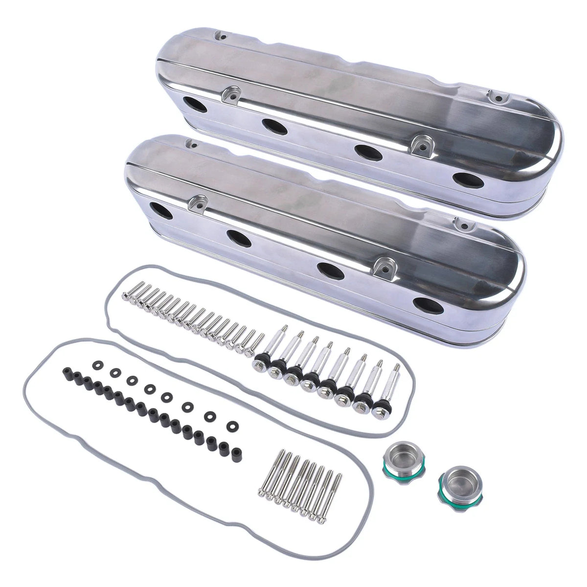 Polished Aluminum Valve Covers for LS1 LS2 LS3 LS7 (2000–2023)
