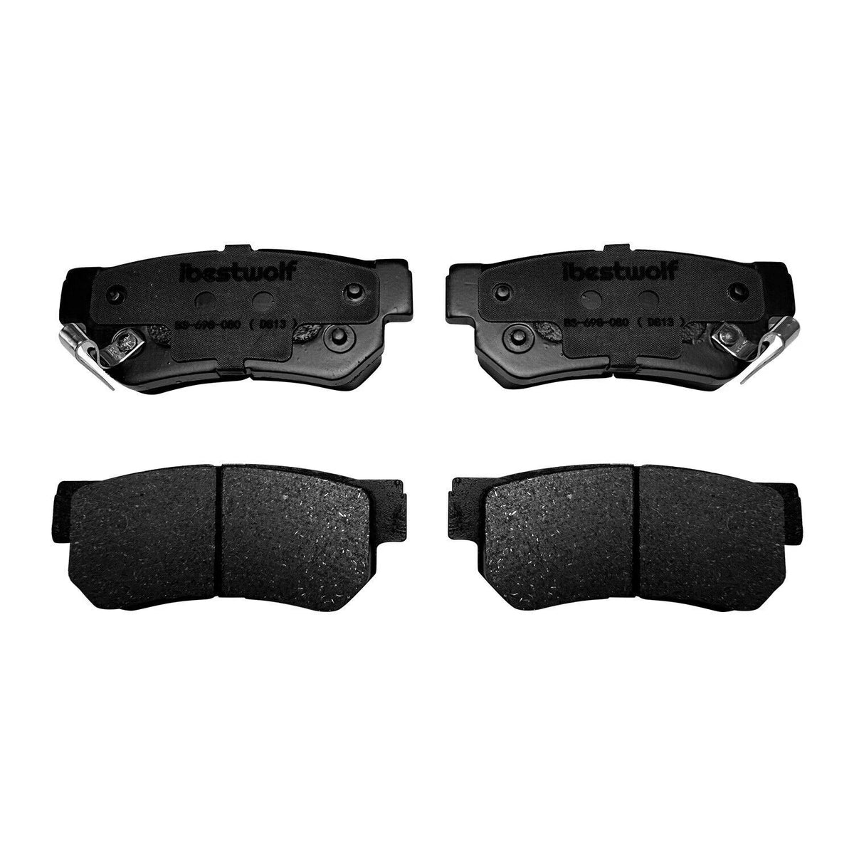 Set of 4 Rear Ceramic Brake Pads for Hyundai Kia (P-813, D813)