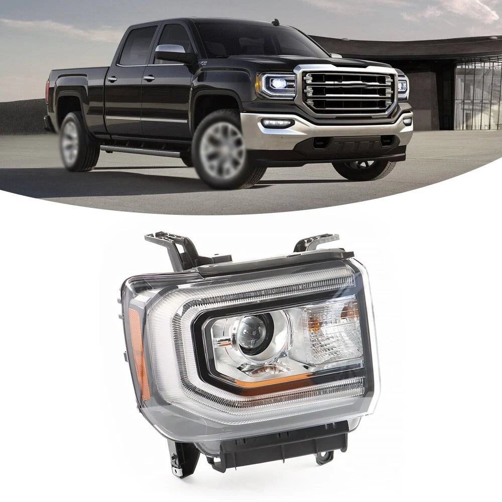 Front HID/Xenon Headlight w/LED DRL Right for GMC Sierra 1500 (2016–2018) BCK97955K