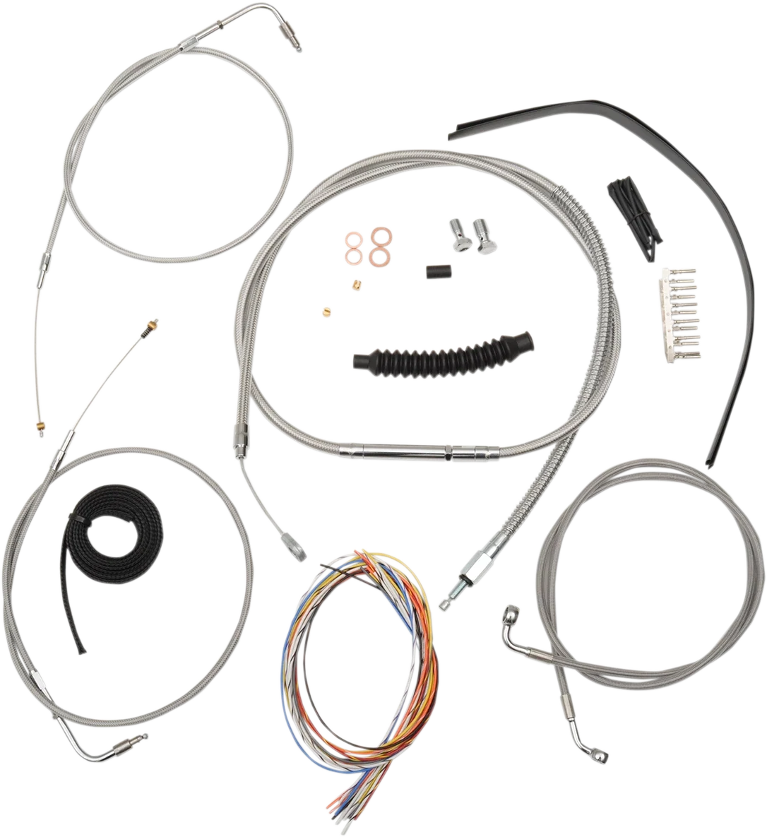 Handlebar Cable/Brake Line Kit for Harley Davidson Sportster (18" - 20")