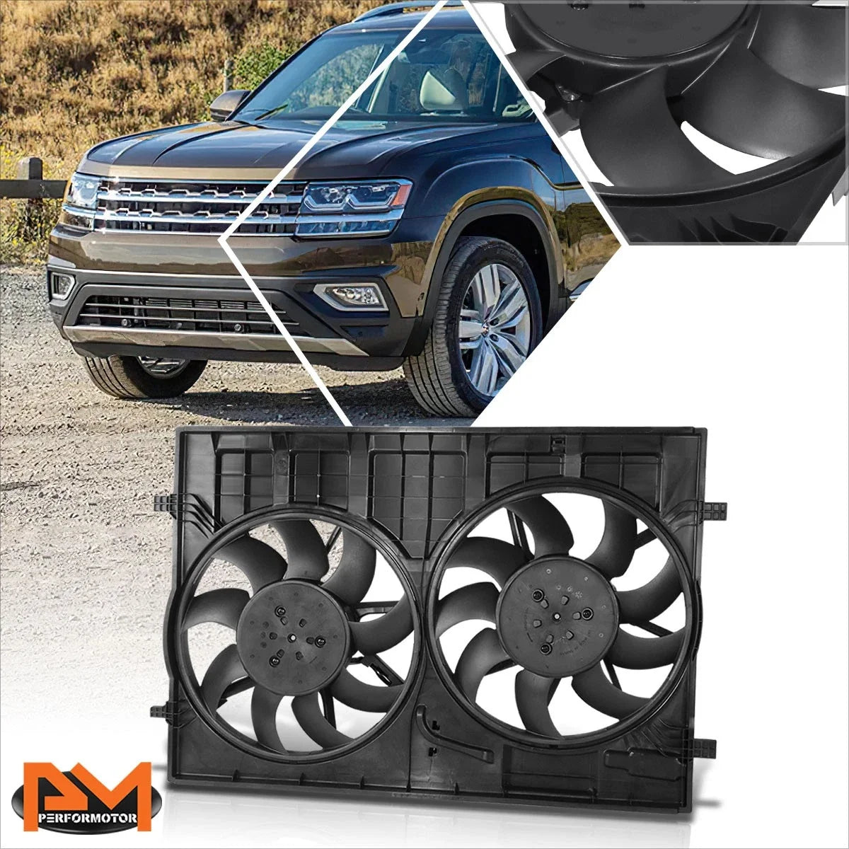 Radiator Cooling Fan Assembly for VW Atlas (2018–2020)