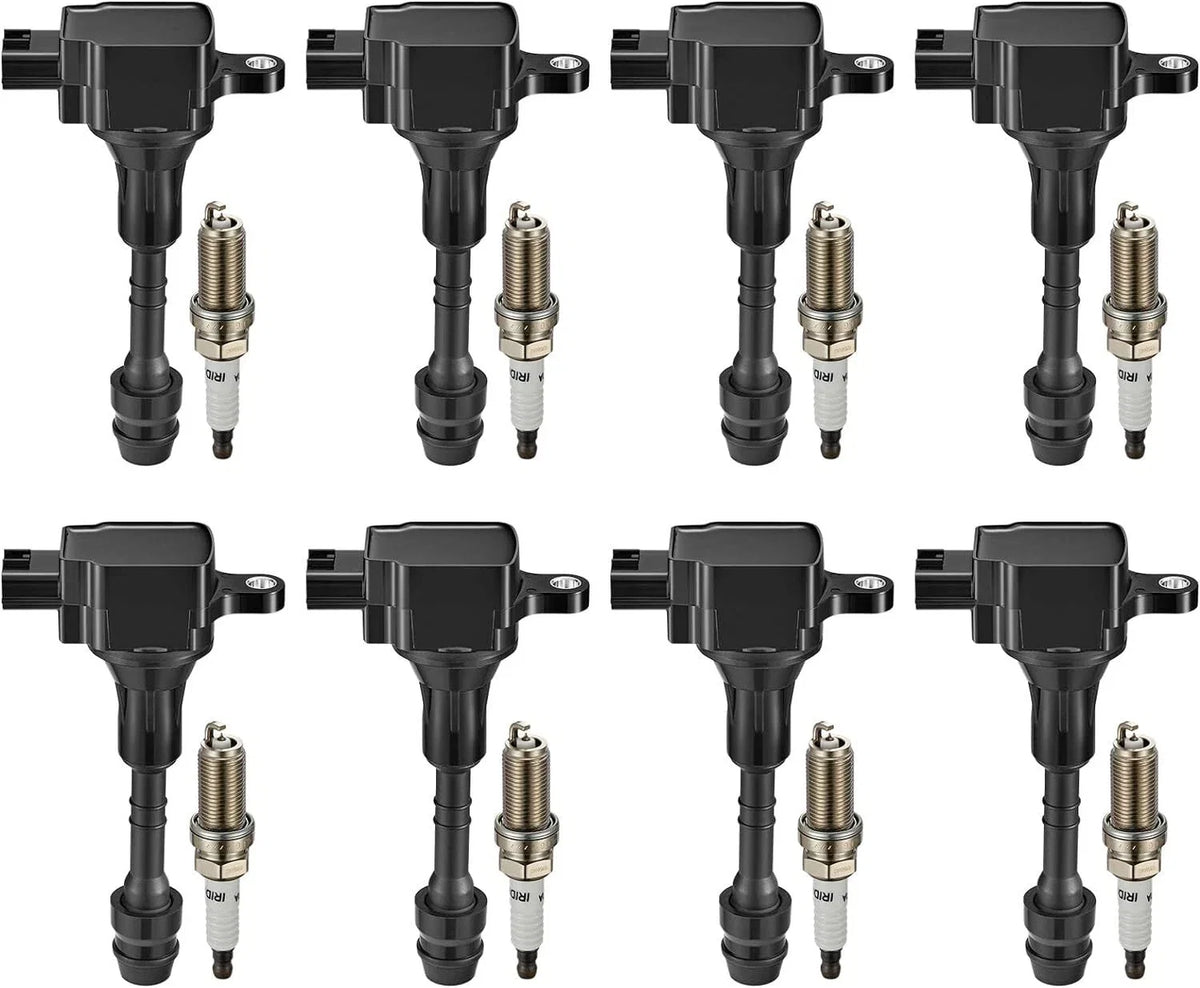 8pcs Spark Plug and Coil Packs UF501 for Nissan Pathfinder Armada (2004)