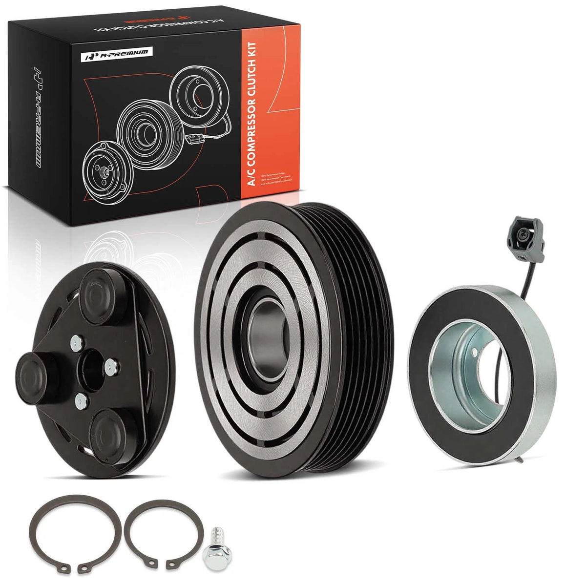 A/C Compressor Clutch Kit for Mazda 3 (2007–2008), 6 (2006–2007) 2.3L Turbo