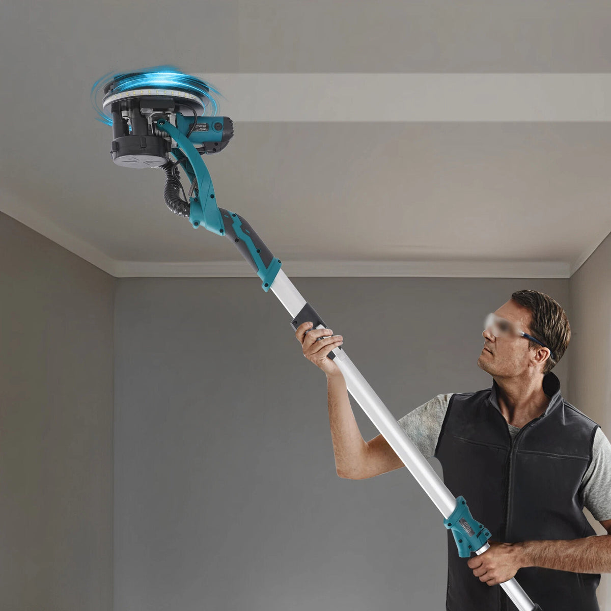 Electric Ceiling Wall Sander with Dust Collection for Drywall