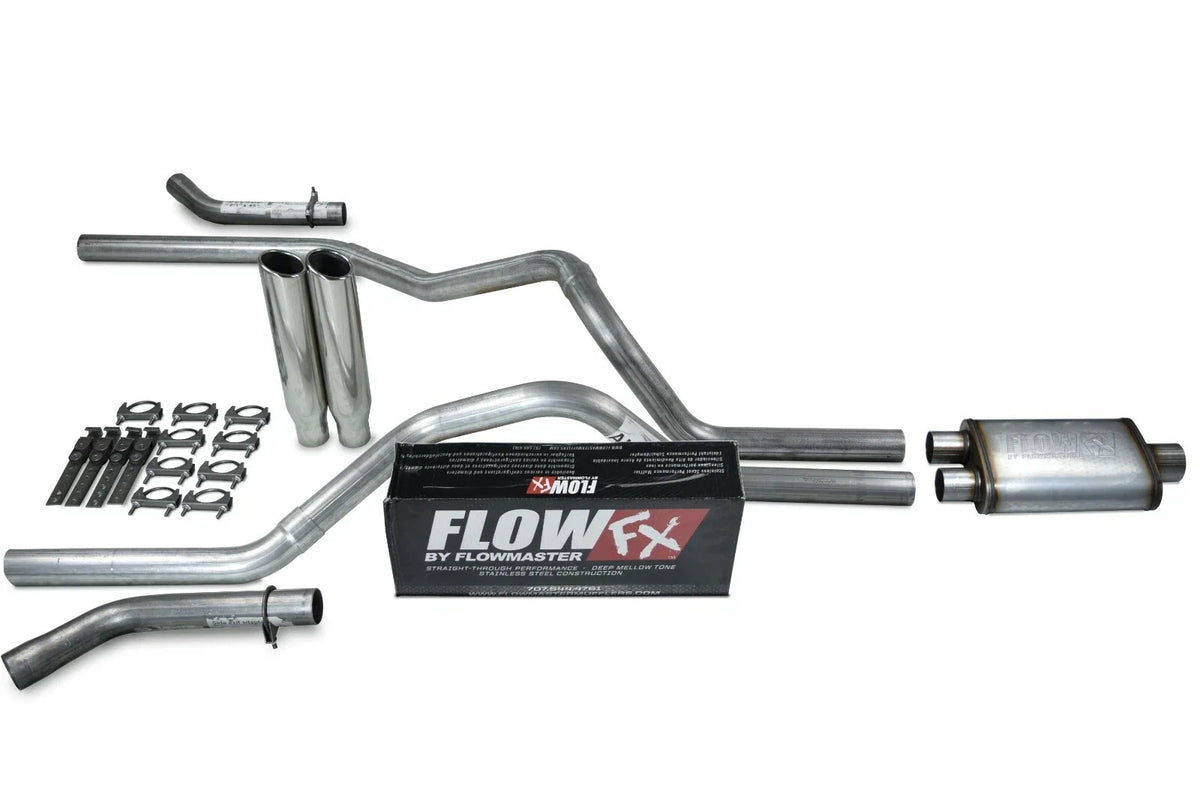 2.5" Dual Exhaust Kit for Ford F150 (2015–2020) - Flowmaster Flow FX Clamp Tip
