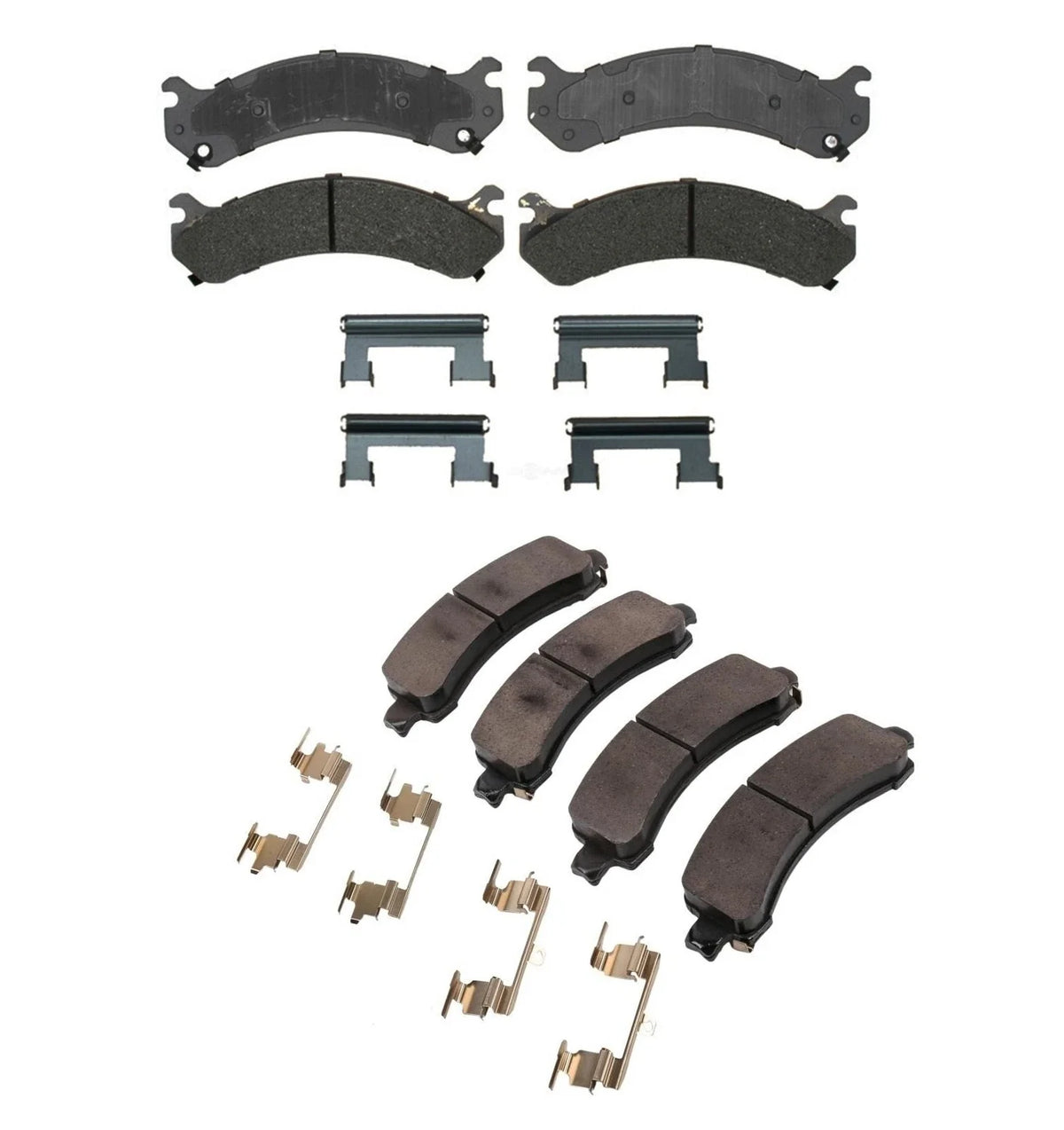 Set of 4 Front Rear Brake Pad Sets for Chevrolet Express Savana 3500 (1996–2023)