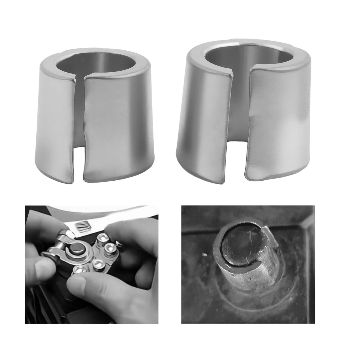 2X Battery Terminal Shim for Universal Use (0.650.600.57 inch)