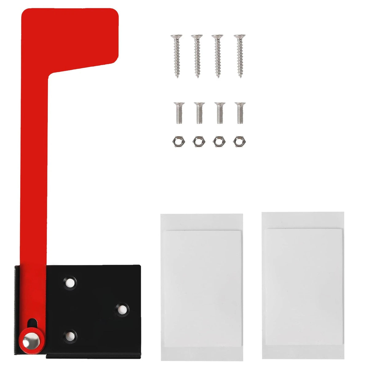 Mailbox Flag Replacement Kit for TonGass (12 x 18) inch, Red Metal