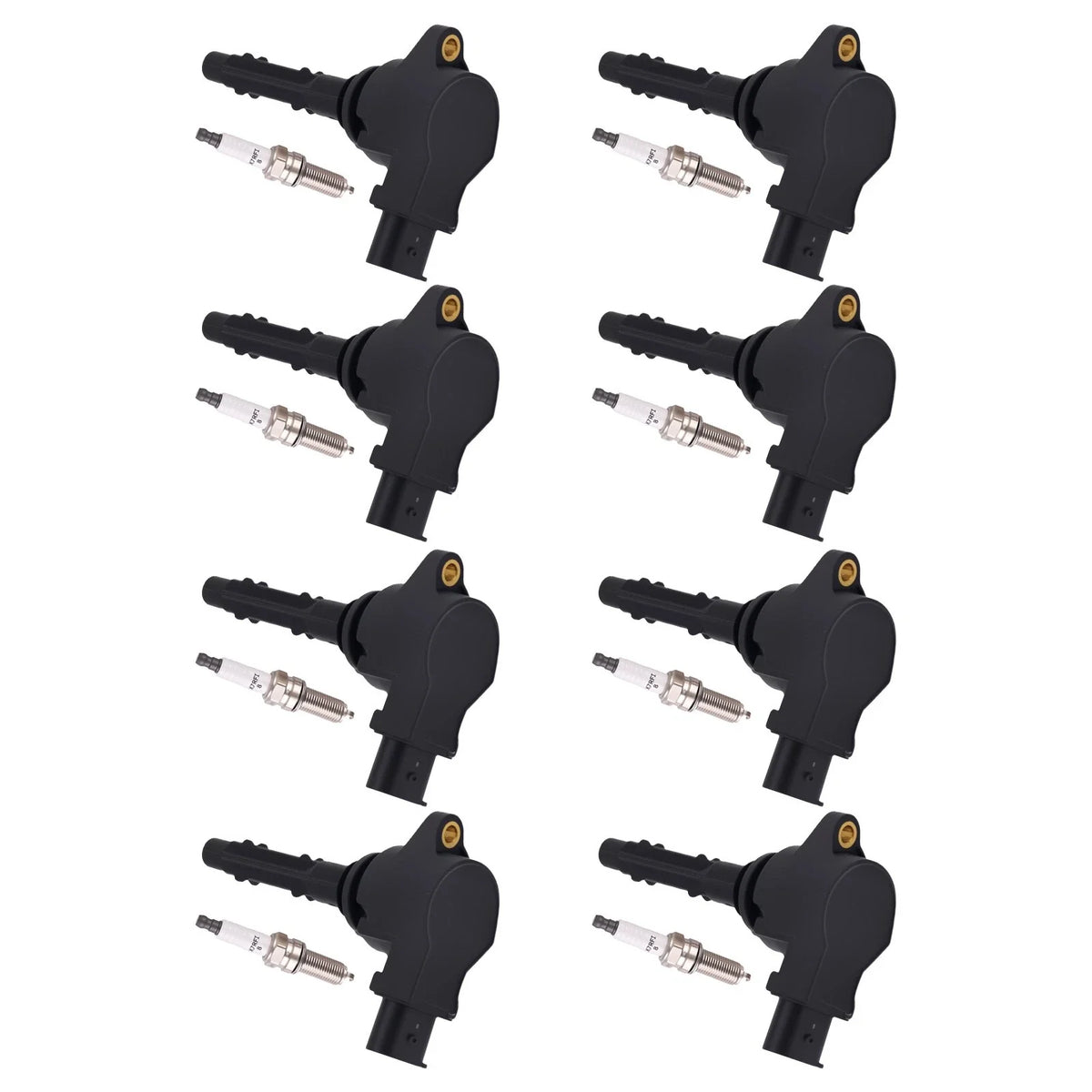 8x Ignition Coil + Spark Plug Set for Mercedes-Benz W221 S450 S550 (2007–2011)
