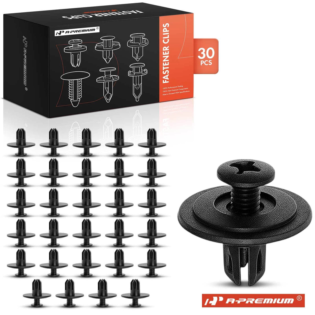 30Pcs Trim Retainer Clips for Honda Civic Odyssey Prelude (90688S0003, 14698)