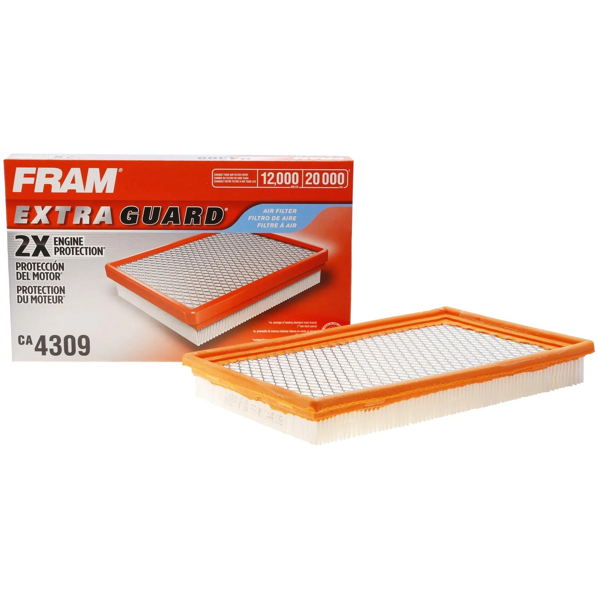 FRAM Extra Guard CA4309 Engine Air Filter for