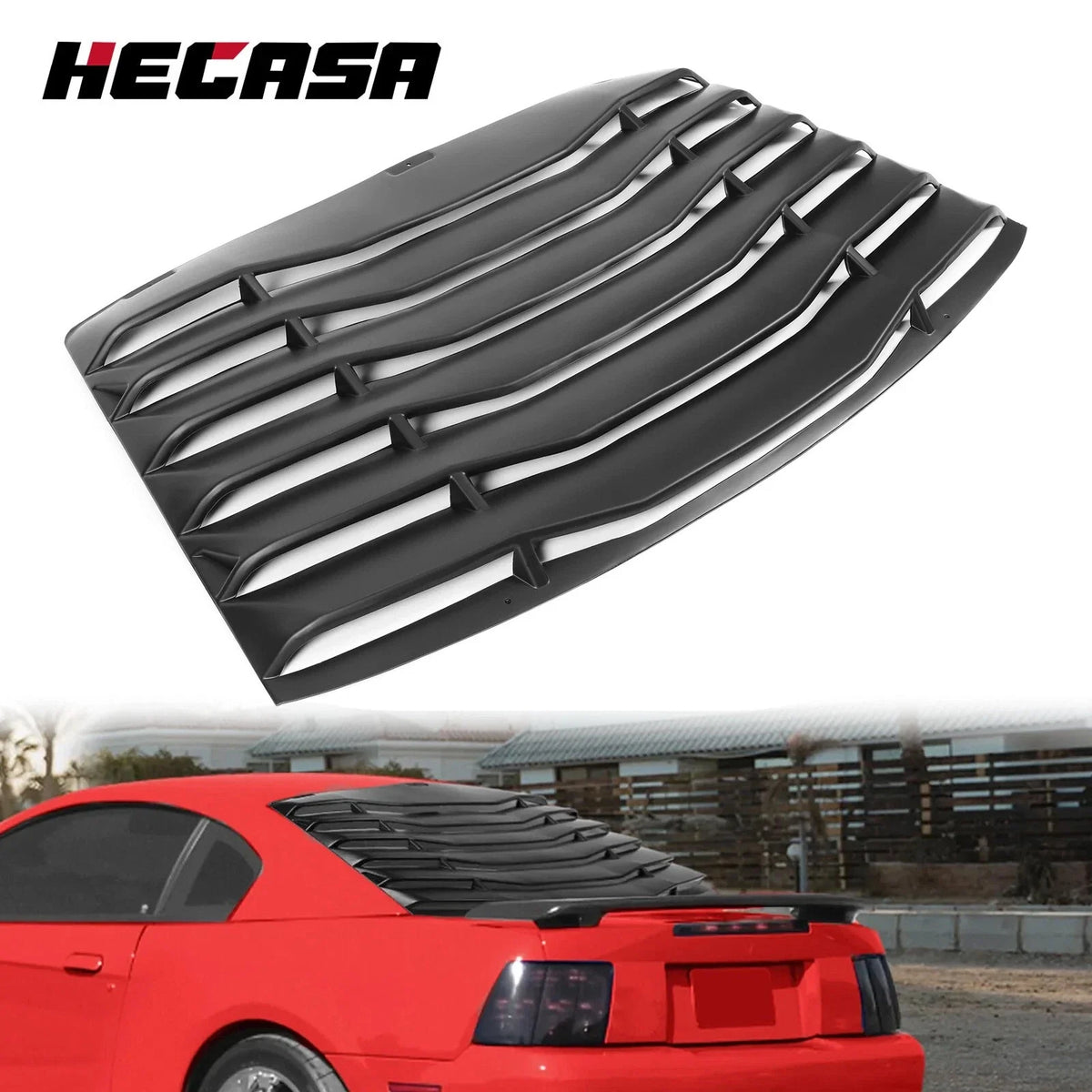 Rear Window Louver for Ford Mustang (1994–2004) GT Lambo Style