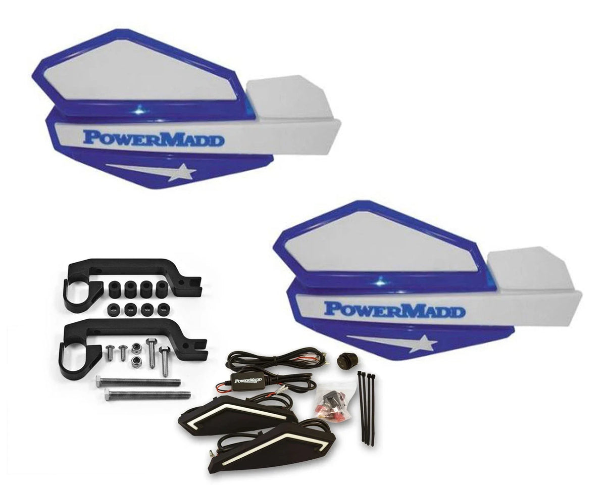 Powermadd Star Series LED Hand Guards for Honda TRX 450R 450ER 400EX (2004–2009)