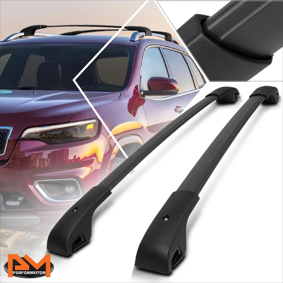 Aluminum Roof Rack Cross Bars for Jeep Cherokee (2014–2020)