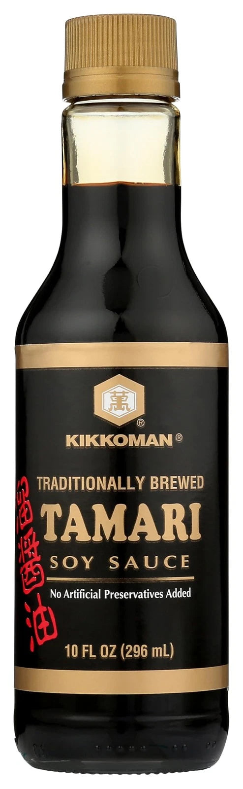 Set of 6 Kikkoman Naturally Brewed Tamari Soy Sauce 10 Fl oz