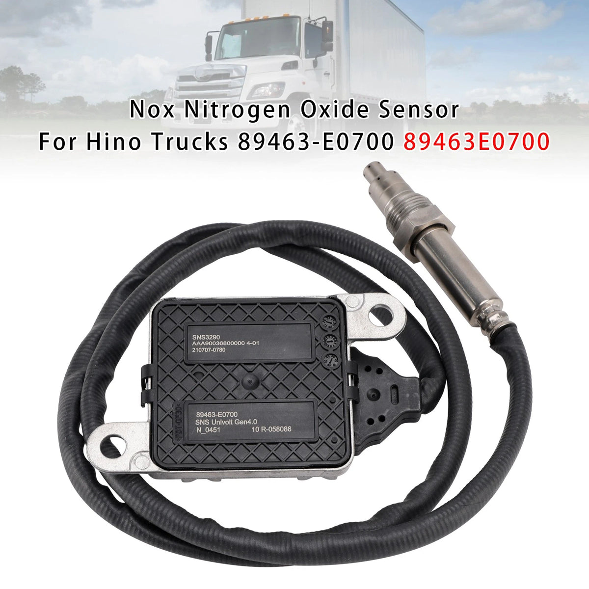 Nox Nitrogen Oxide Sensor for Hino Trucks (89463-E0700, 89463E0700)