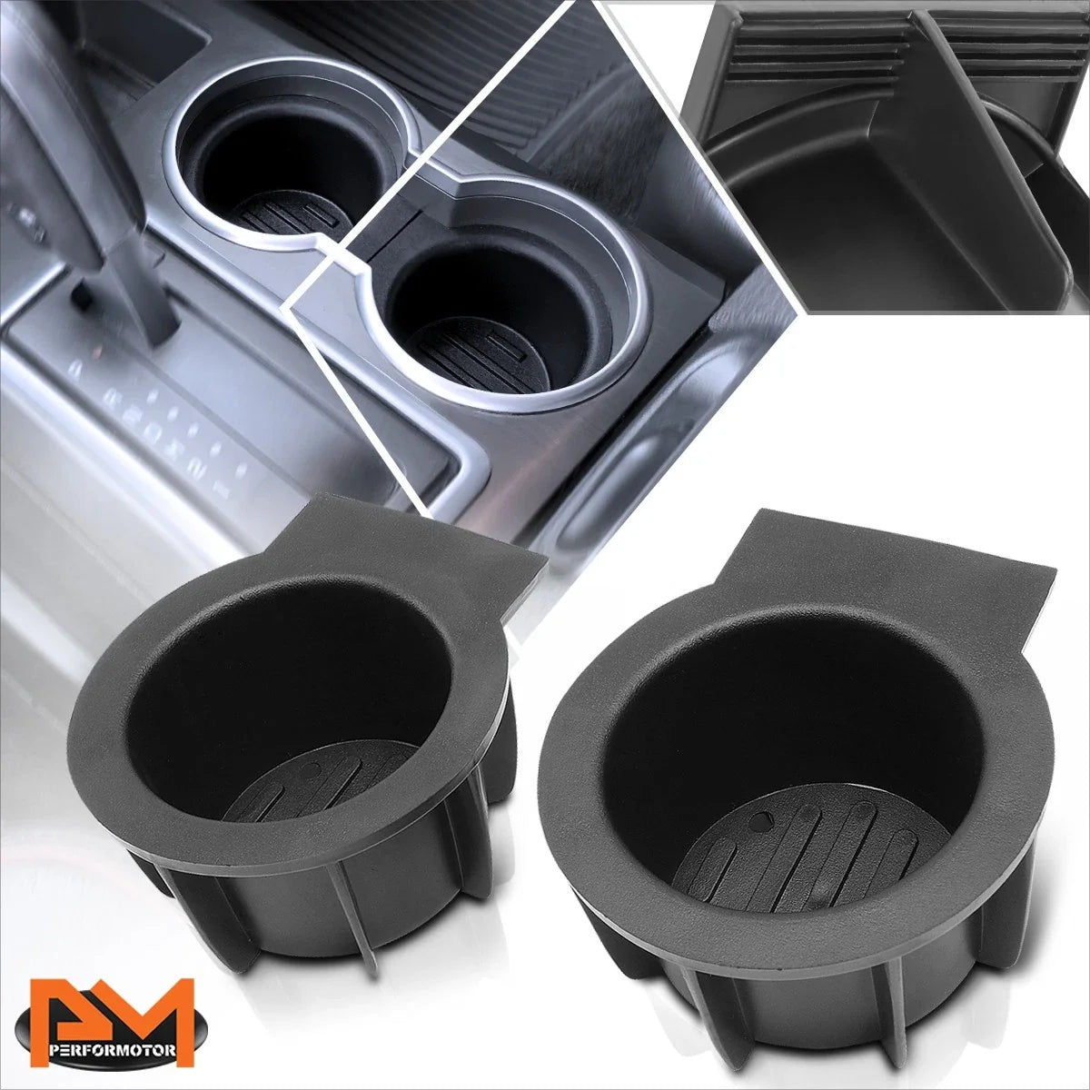 Set of 2 Cup Holder Inserts for Ford Expedition/Lincoln Navigator (2003–2006)