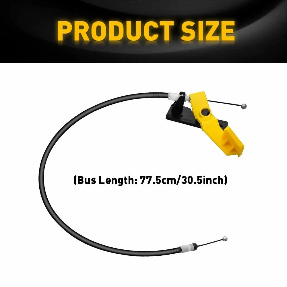 Set of 2 Hood Latch Lock Release Cables for Jeep Renegade (2015–2018)
