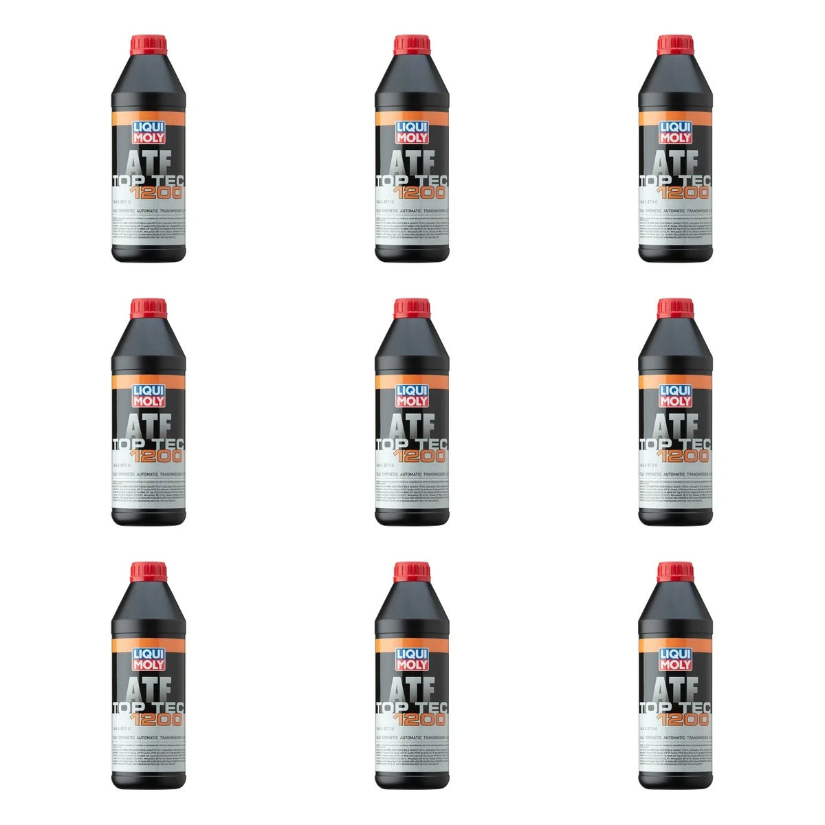 Set of 9 Liqui Moly Top Tec ATF 1200 Automatic Transmission Fluid (9L)