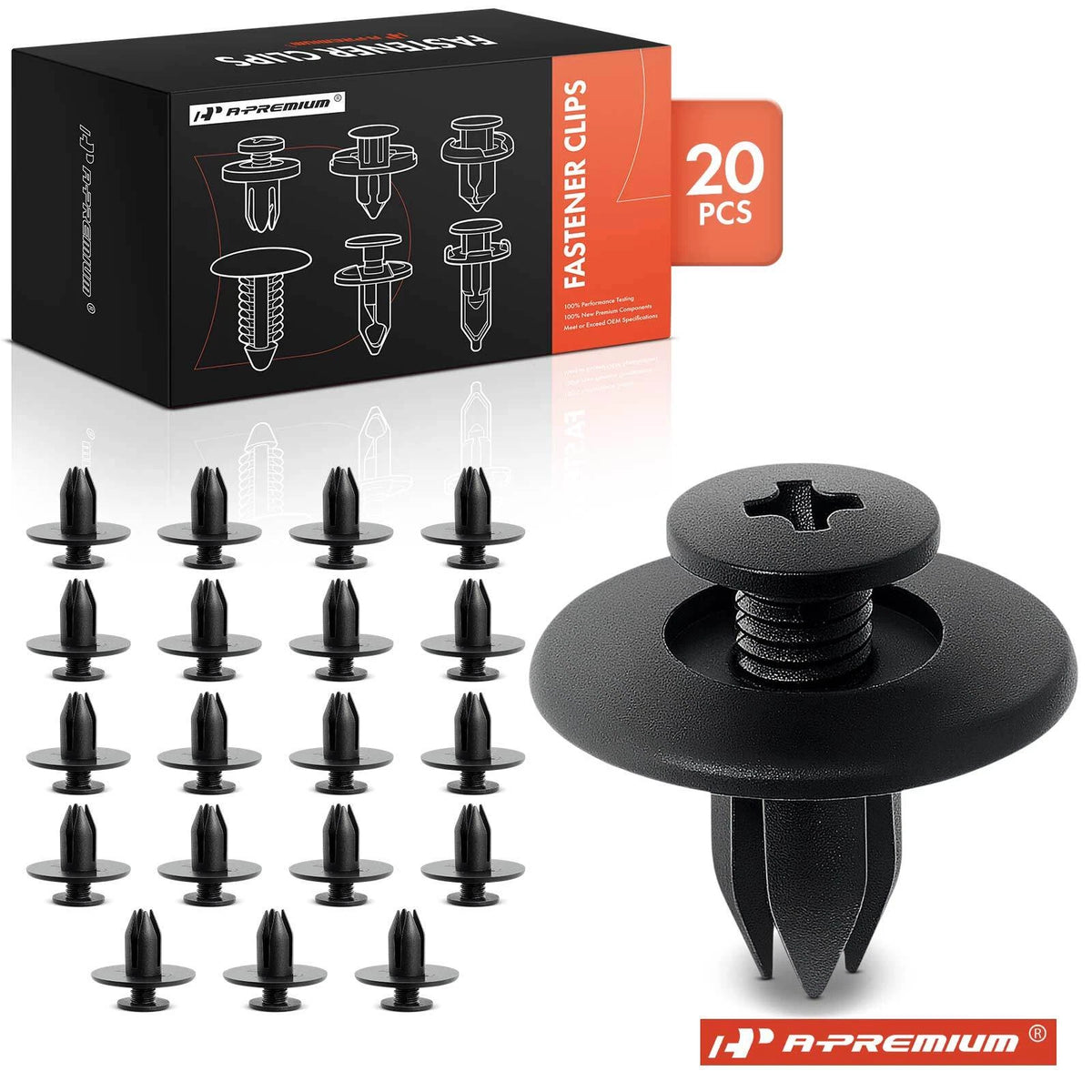 20Pcs Nylon Retainer Clips for Subaru Legacy Outback (59122AC030, 21580)