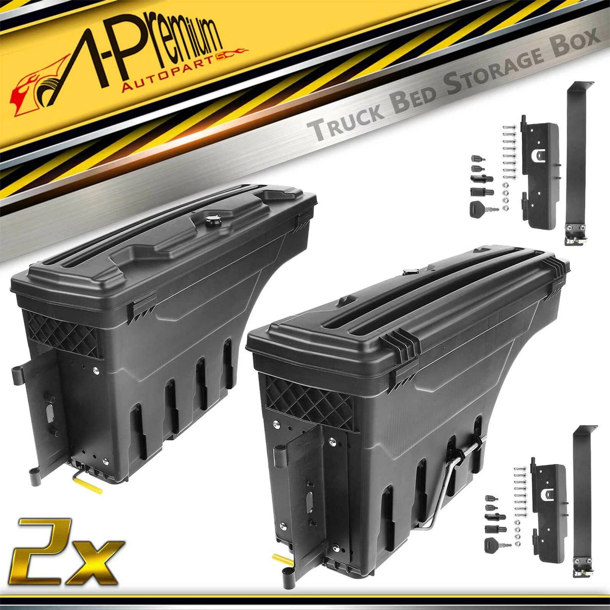 2X Storage Box Toolbox for Ford F-250 F-350 Super Duty (1999–2016) SC200D, SC200P