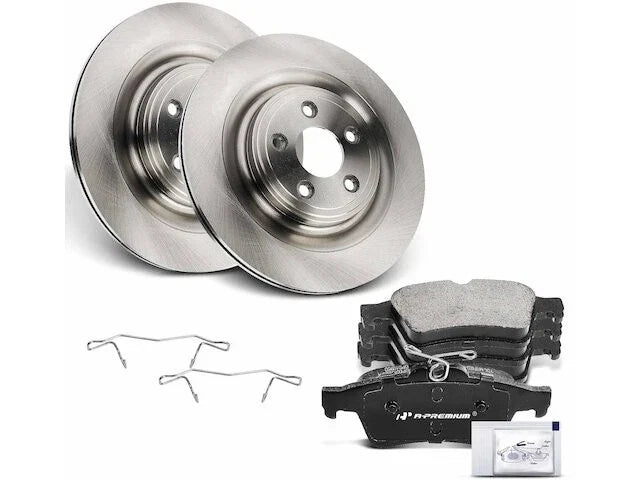 Rear Brake Pad and Rotor Kit for Jaguar Super V8 2006–2009 FQ664XP