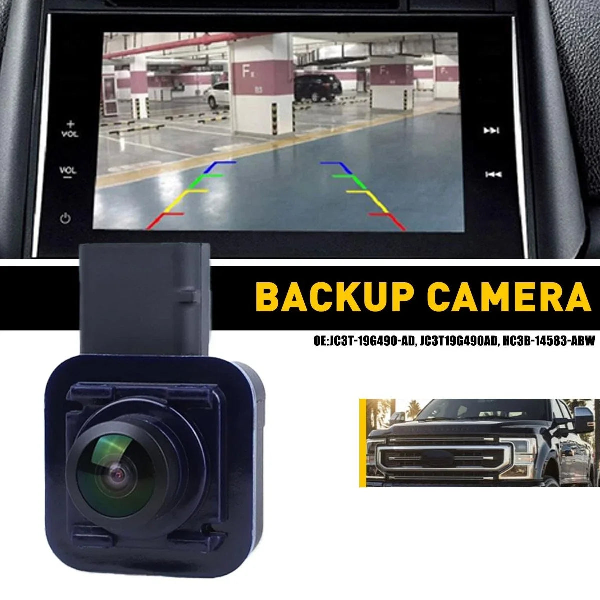 Tailgate Rear Camera for Ford Super Duty (2017–2022) JC3T-19G490AD