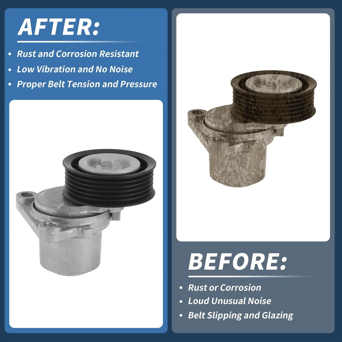 Belt Tensioner for Ford Mondeo (2013–2018) No.BS7E6A228AA Metal