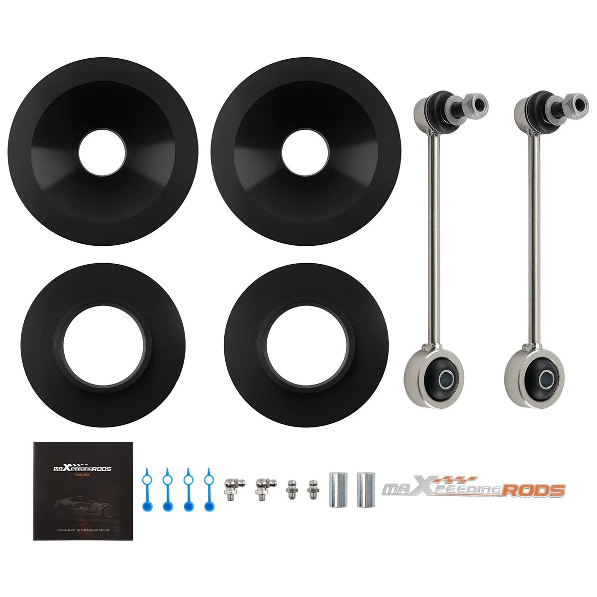 2" Front 1" Rear Lift Spacers for Jeep Wrangler JK (2007–2018)