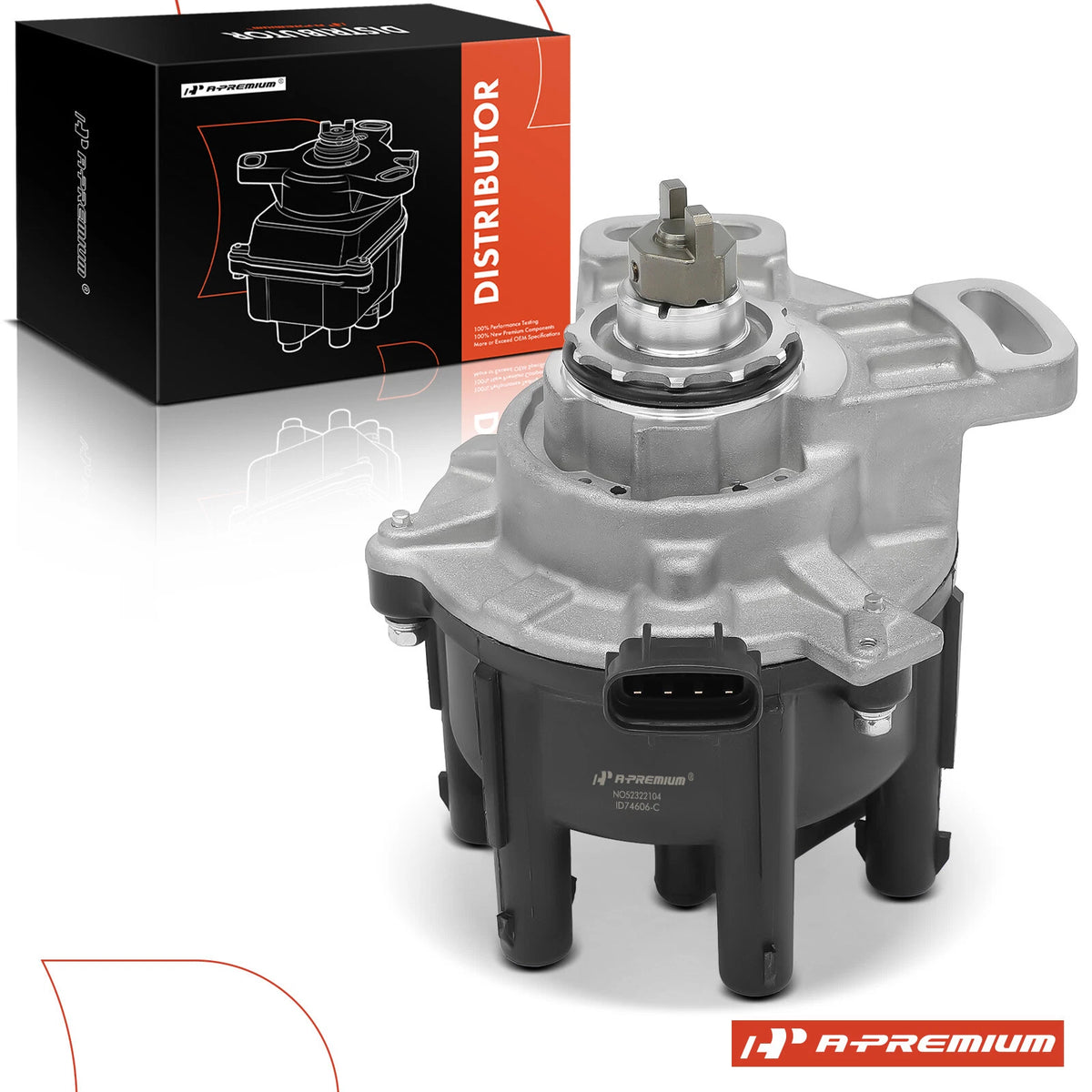 A-Premium Ignition Distributor w/ Cap & Rotor for Toyota Camry Lexus ES300 (1992–1993) 19100-62050, 31-74606, 84-74606