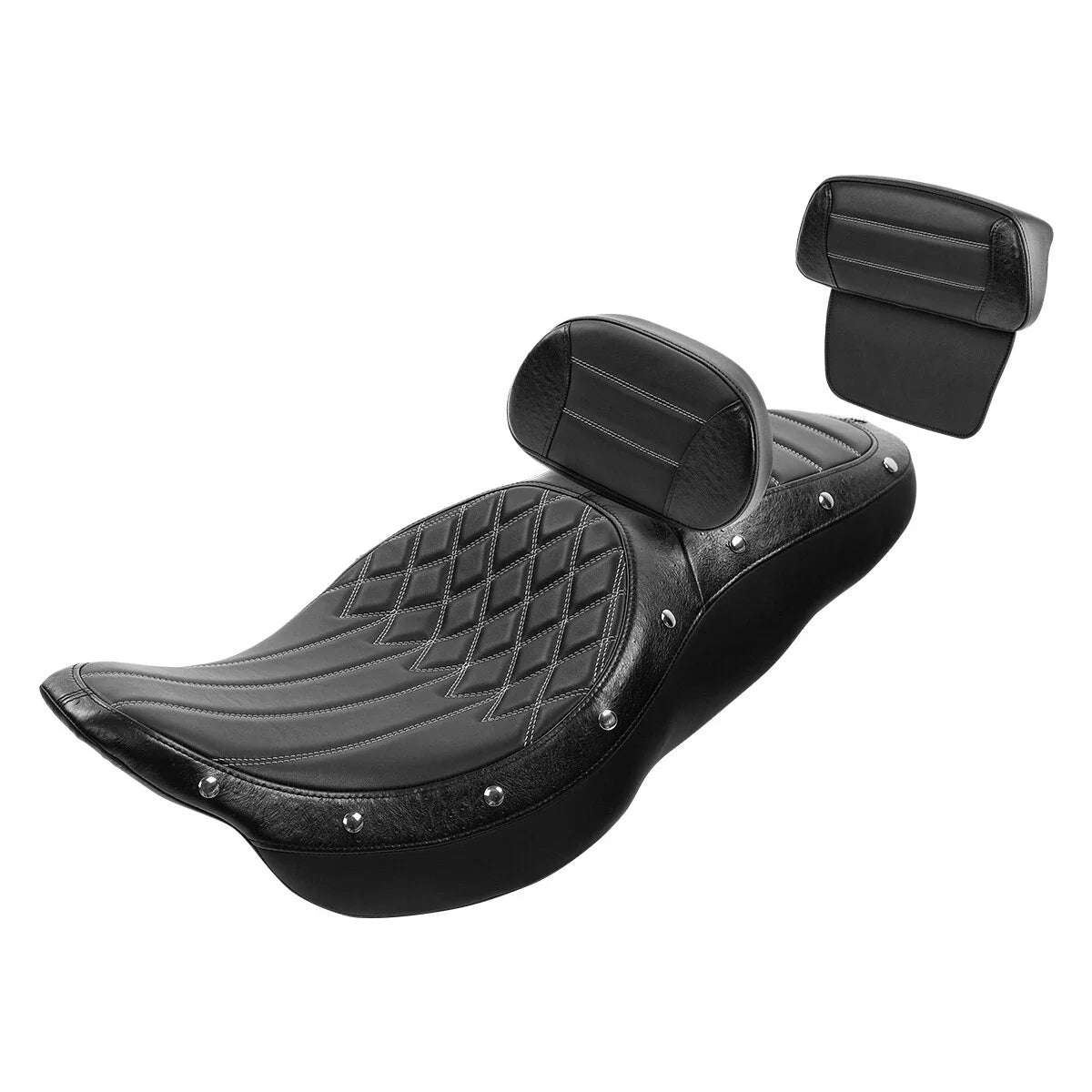 Seat Backrest Pad for Harley Electra Street Road Glide (2014–2023)