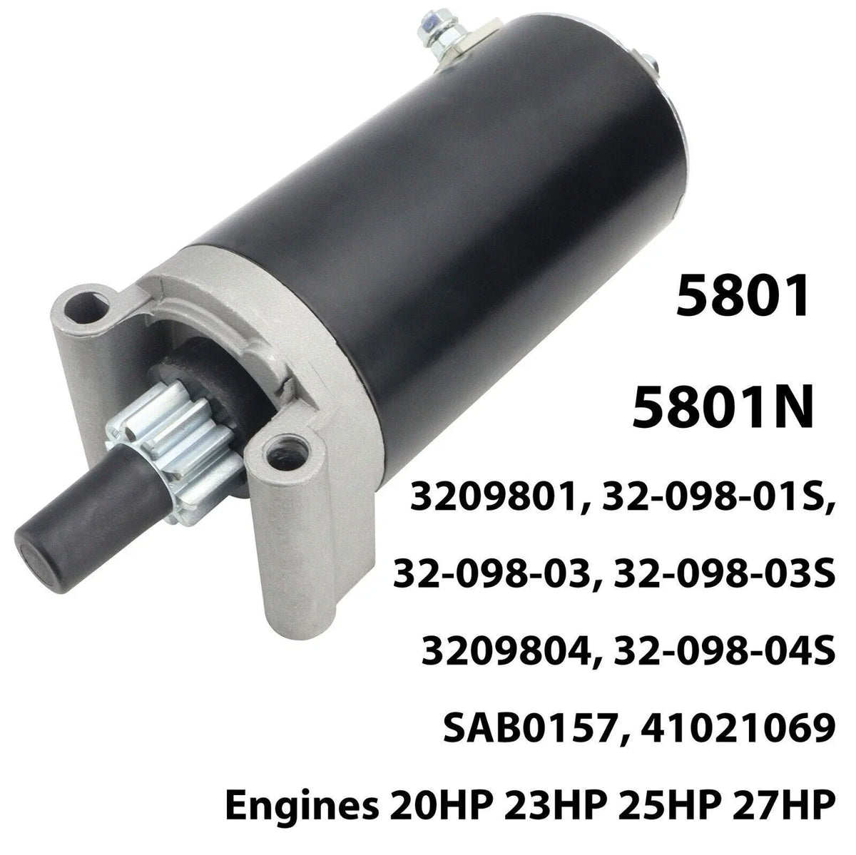Starter for Cub Cadet RZT L46 (Kohler 22HP 23HP Gas)
