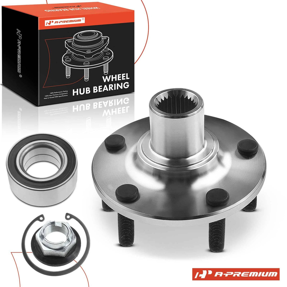 Front Wheel Hub & Bearing Assembly for Ford Transit Connect (2010–2013) 518519