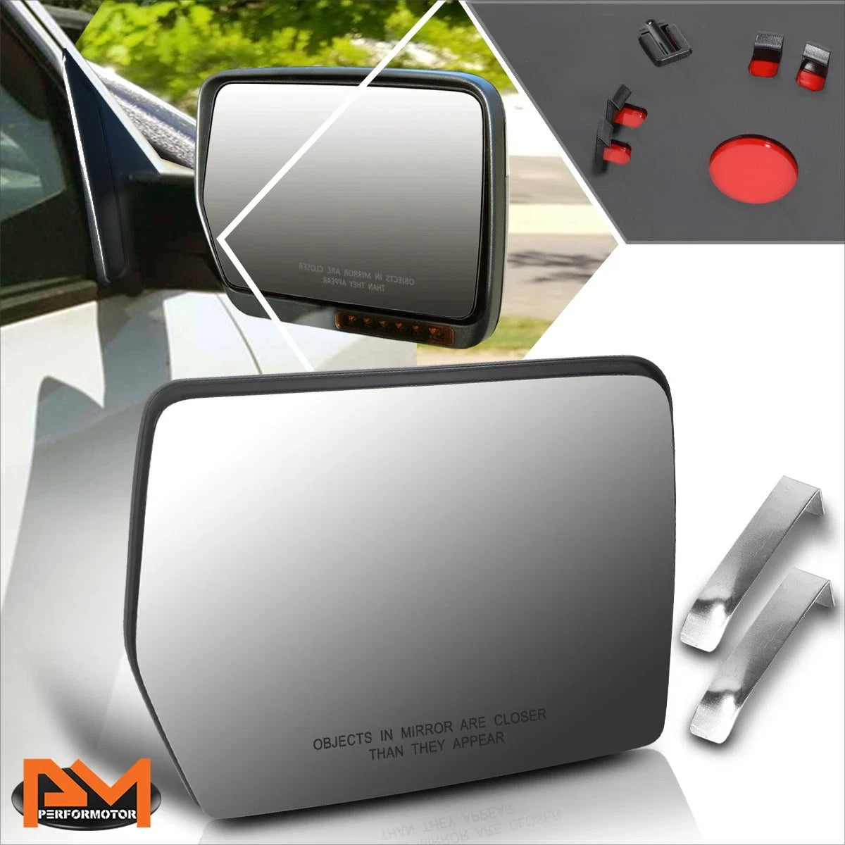 Right Side Power Adjust Mirror Glass for Ford F150/Mark LT (2004–2014)