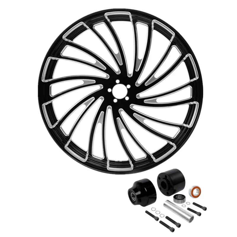 26" CNC Front Wheel Rim for Harley Road Glide (2008–2025) - Single Disc Hub