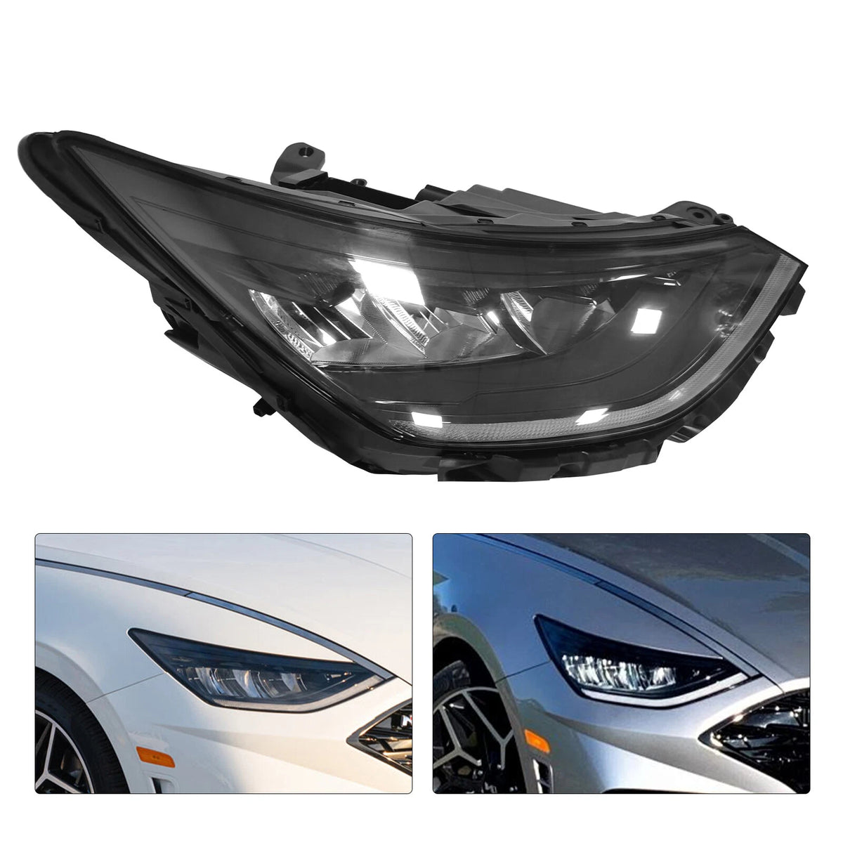 Full LED Headlight Right Lamp for Hyundai Sonata (2020–2022) 92102L0100, HY2503251