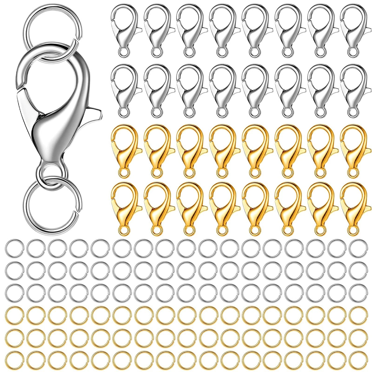 100 Pcs Stainless Steel Lobster Clasp for Various Applications