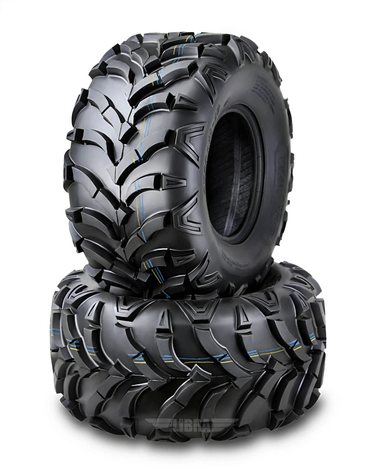 Set of 2 Rear ATV Tires for Honda Fourtrax Rancher (2007–2009) 24x11-10 6PR