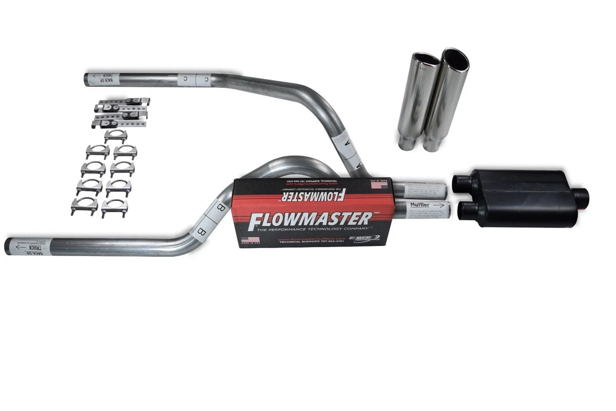 2.5" Dual Exhaust Kit for Dodge Dakota (1997–2005) - Flowmaster Super 10