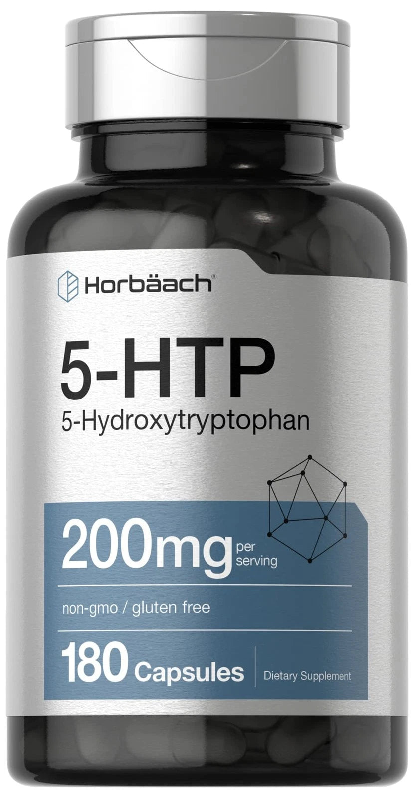 5HTP 200mg Supplement for Horbäach (180 Capsules)