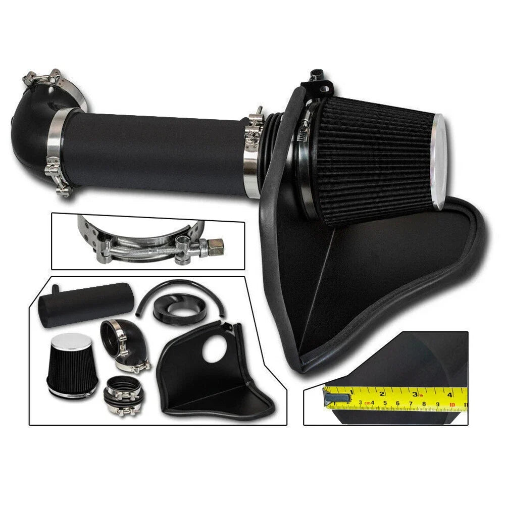 4" Black Heat Shield Cold Air Intake for Dodge 300/Challenger SRT8 (2005–2010)