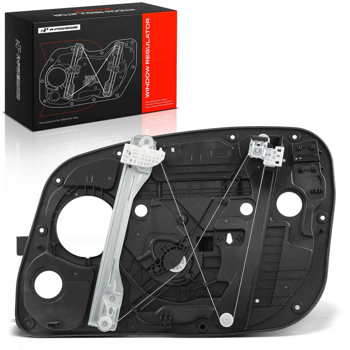 Front Left Power Window Regulator with Panel for Hyundai Elantra GT (2013–2017) - 82471A5000, 82471-A5000