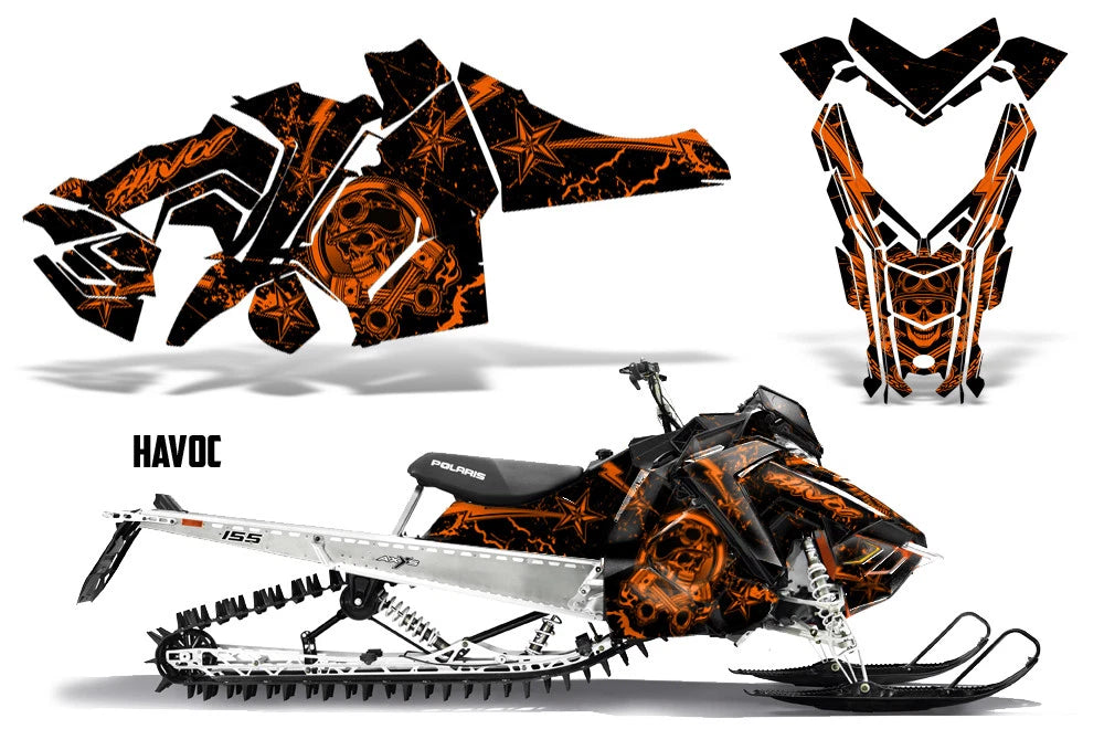 Snowmobile Graphics Decal Sticker for Polaris Axys Pro RMK/SKS (2015–2020)