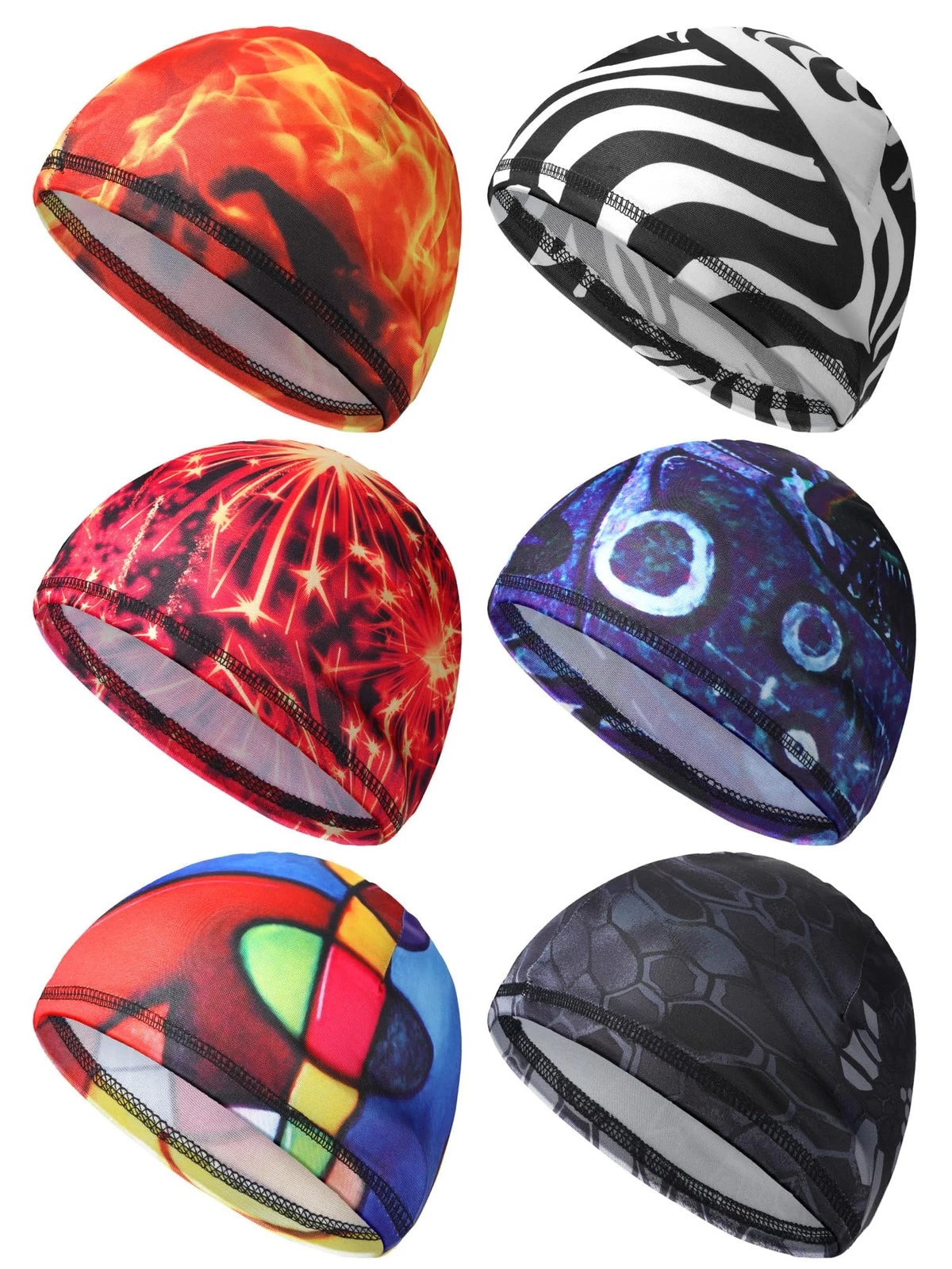 6X Cooling Skull Cap Helmet Liner for Various Helmets (Universal Fit)